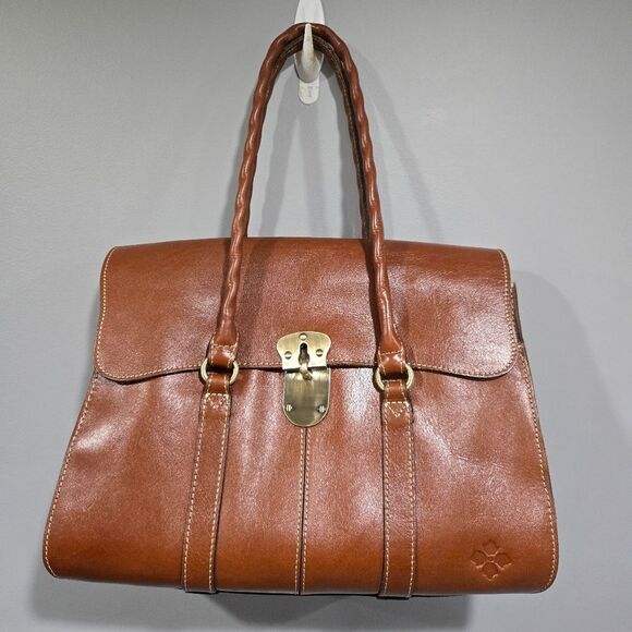 Patricia Nash Handbags - 🐢 Patricia Nash Vienna Satchel In Congniac Brown Finish.